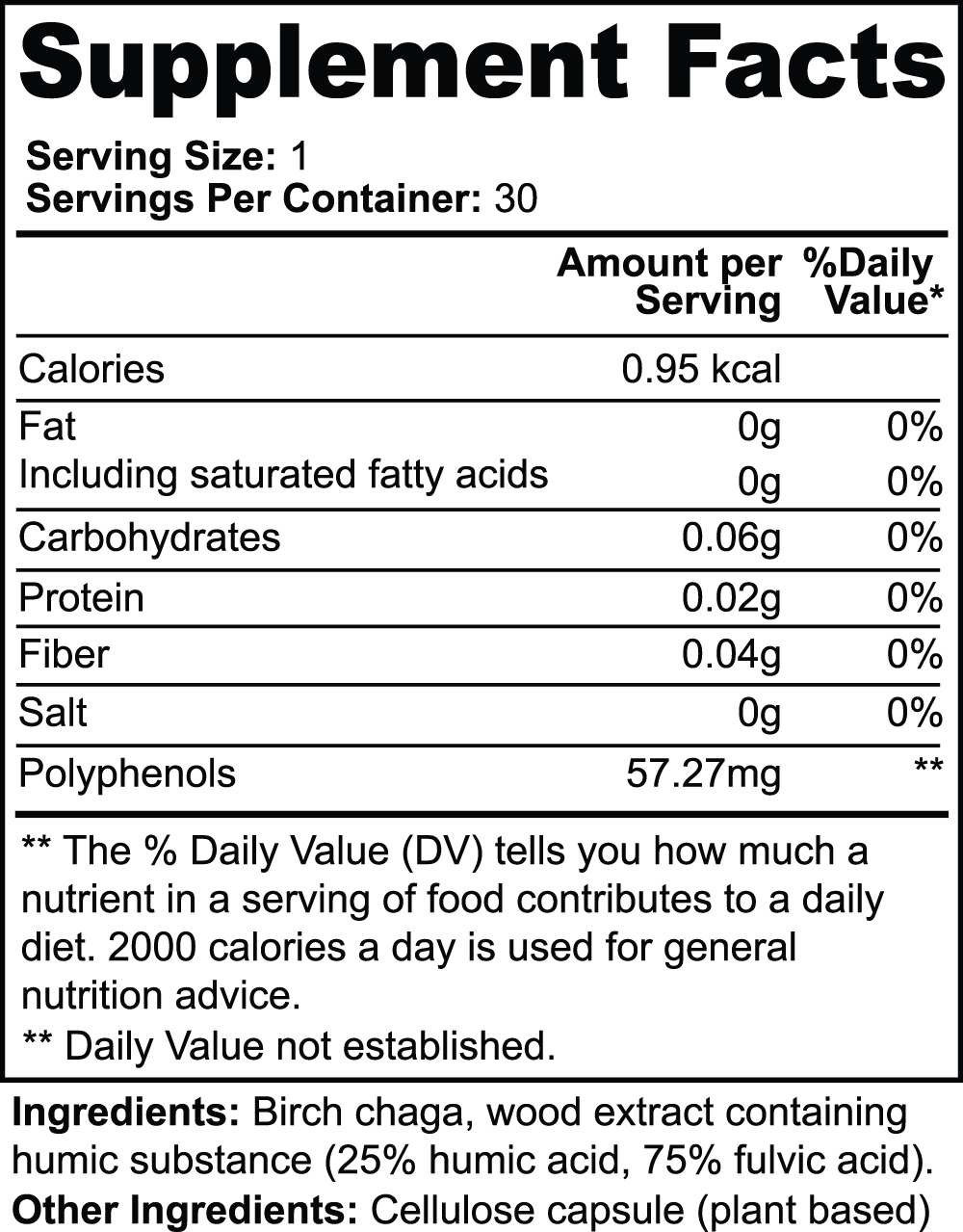 Birch Chaga Microbiome Wellness CAPSUL